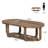 2-Tier Oval Coffee Table