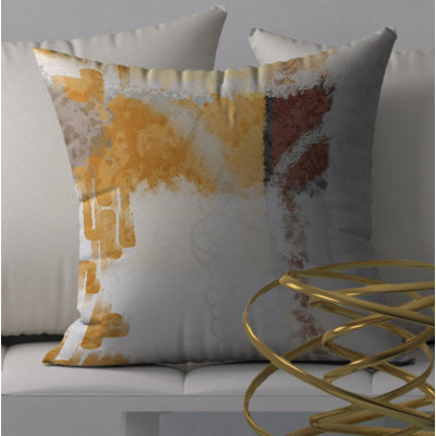 Instant Graceful Square Pillow Cover & Insert