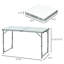 Table de camping pliante en aluminium