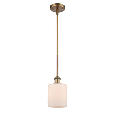 Luminaire suspendu cylindrique 1 lumière Leilani
