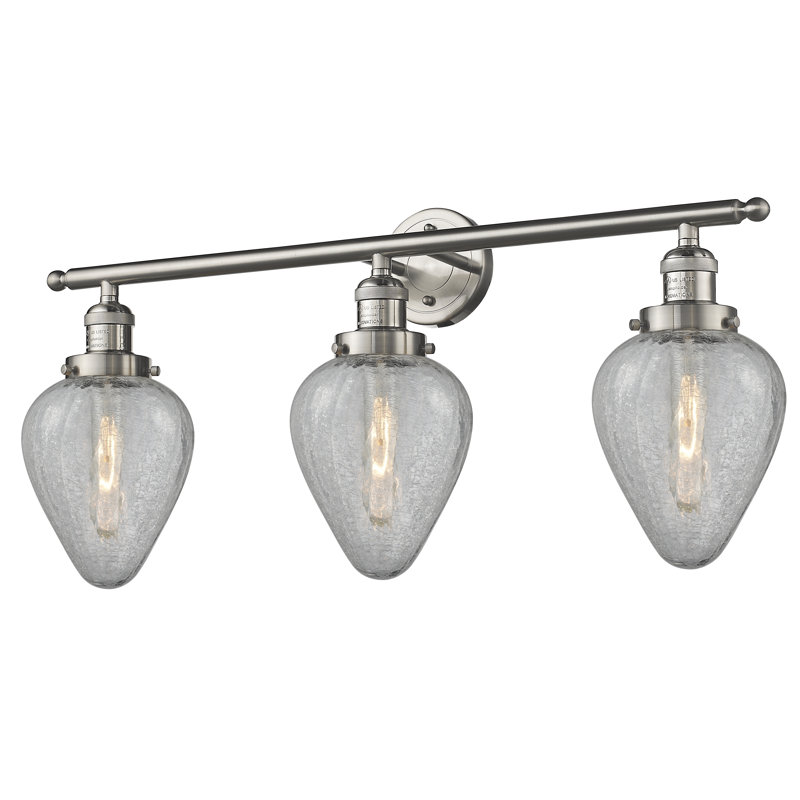 Shauna 3 - Light Dimmable Vanity Light, Brushed Satin Nickel