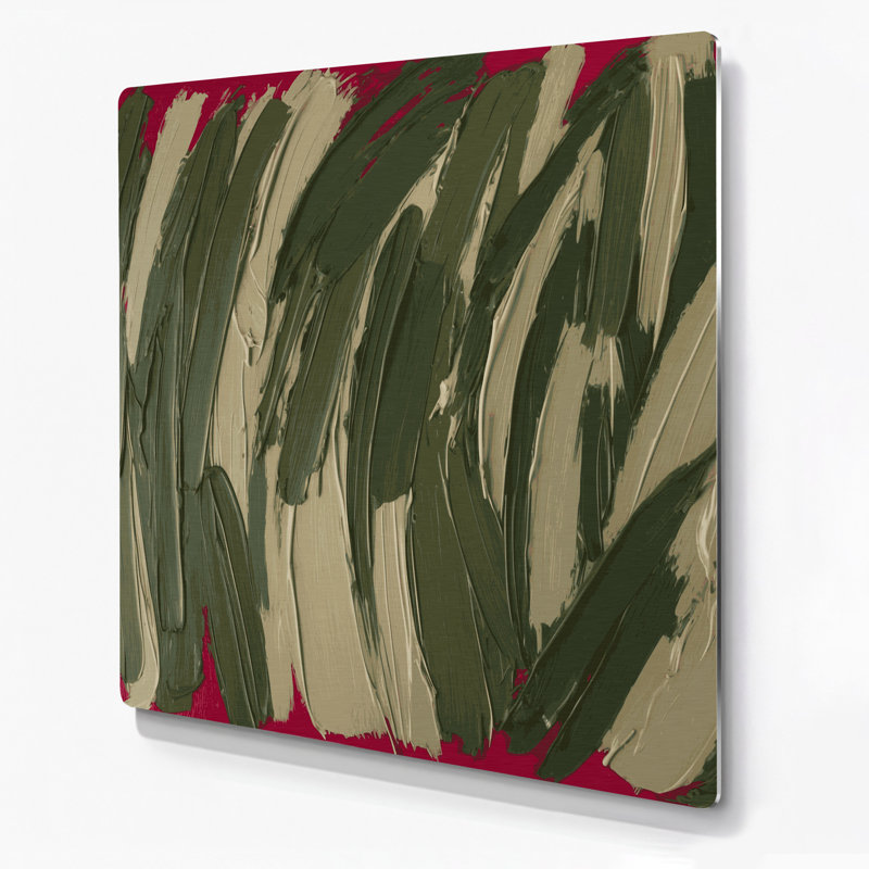 «Neo Expressionism 73», art mural en métal brun, H 12 po x l 12 po