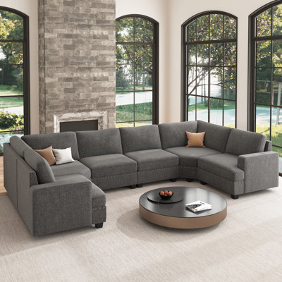 Anureet Oversized U Shaped Modular Sectional Sofa