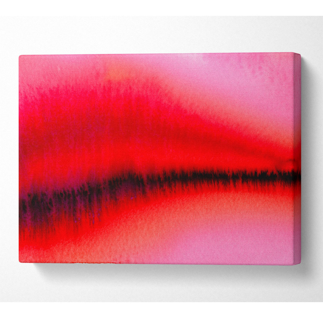 Pink Sound Wave - Kunstdrucke auf Segeltuch