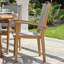 Chaise de patio empilable en teck Barbados-28333144