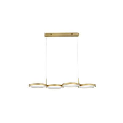 4 - Light Gold LED Kitchen Island Pendant