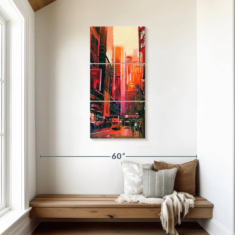 Rues de New York, H 44 po x l 21 po