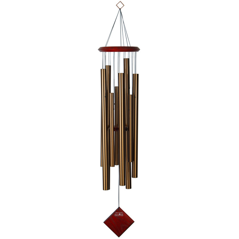 Metal Astrology & Stars Wind Chime, Bronze