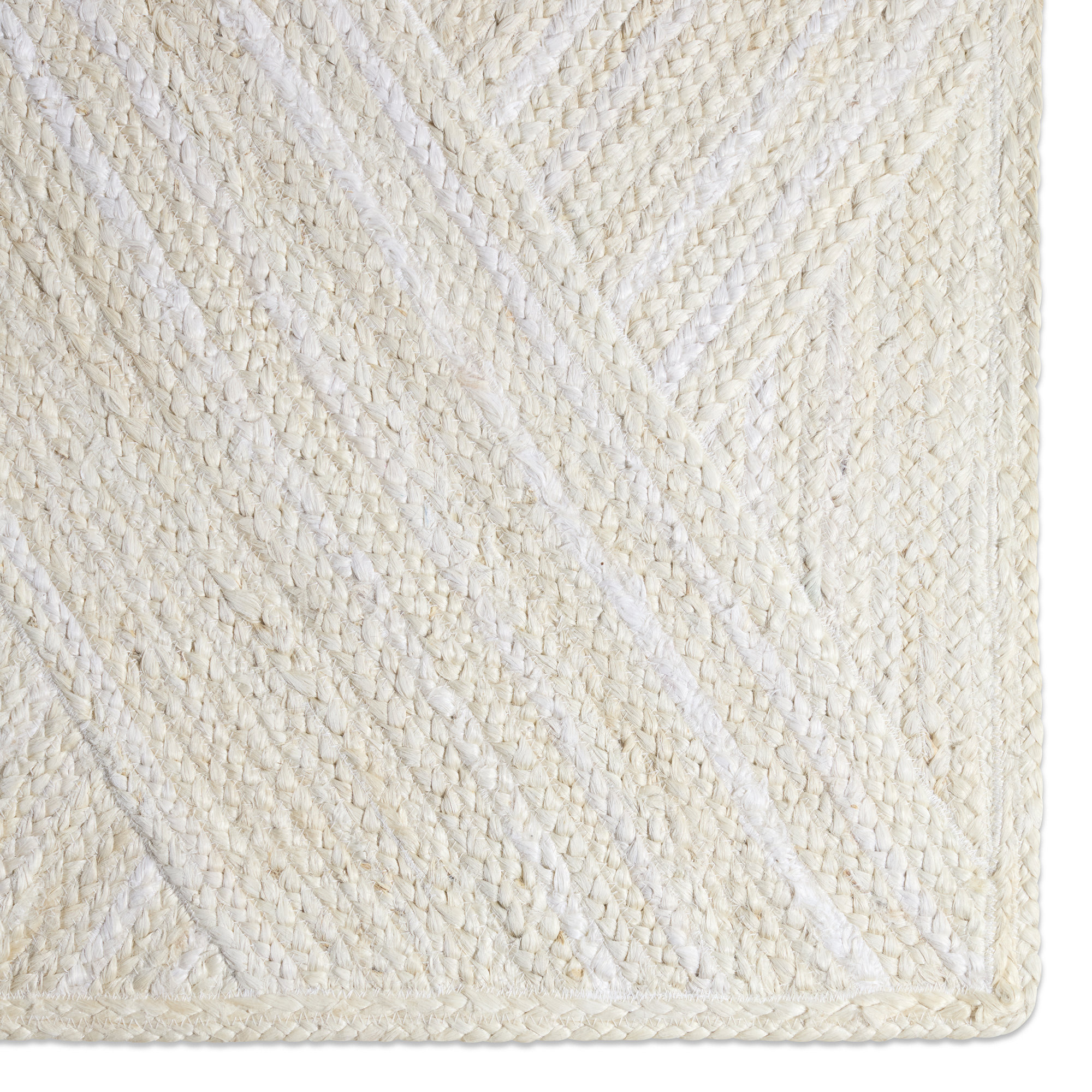 Lizbeth Geometric Handmade Flatweave Cream Area Rug, Rectangle 2' x 3'