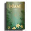 «Miami» par l'Arctique, art mural en métal doré, 16 po x 24 po-133037703