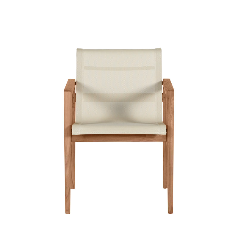 Coast Patio Dining Armchair, Canvas Sling