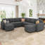 Canapé-lit modulaire avec repose-pieds Caren-115354299