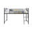 Tisbury Twin Loft Bed with Slide In Sandy Black