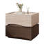 Table de chevet de 17,72 po de style italien minimaliste avec tiroirs cachés et armoire de rangement à verrou NFC