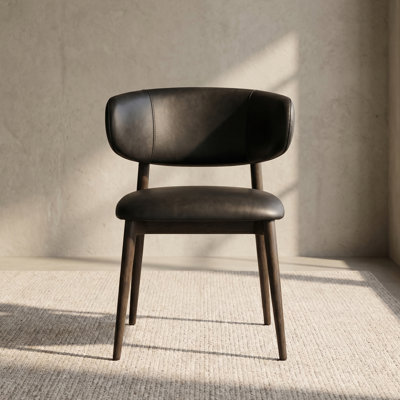 Chaise en cuir véritable Talon