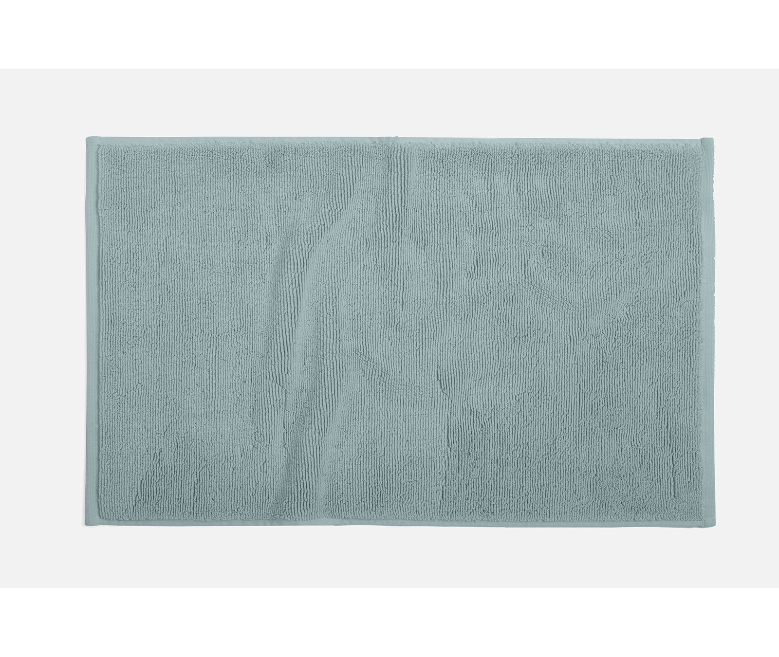 Cloud Loom Organic Cotton Bath Mat, 32" L x 19" W, Pacific Blue