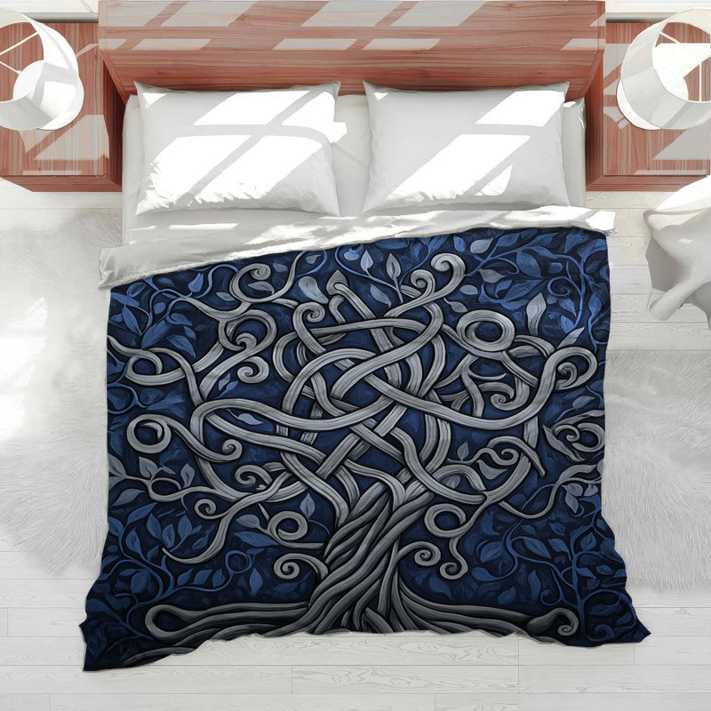Celtic Tree Bedding Art Comforter Gothic, King Comforter