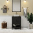 Sharee 24" Single Bathroom Vanity Set With Vessel Sink, Faucet And Drain, Assembly Required