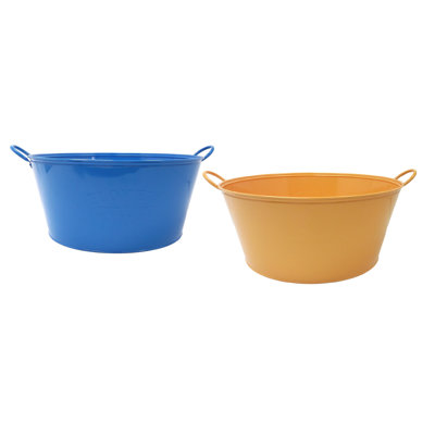 Ensemble de pots à fleurs en métal Lylian