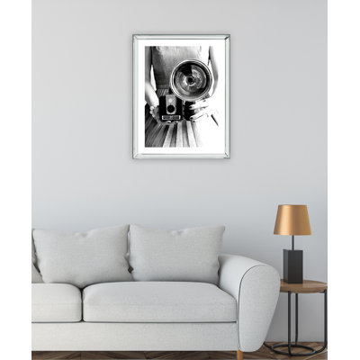 Camera Girl - Print on Wood