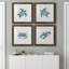 «Bubble Blue Turtle I», ensemble de 4 peintures sur toile encadrées-776471406-776471401
