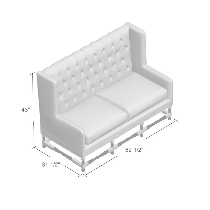 Flemington Upholstered 62.5'' Loveseat