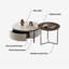 Ensemble de tables basses rondes
