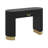 Modern Console Table With Vertical Ribbed Design, Compact Storage With Functional Drawer