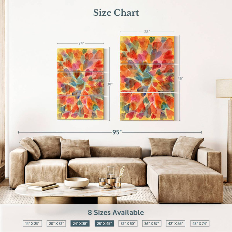 Hardie Hearts, 45'' H X 28'' W
