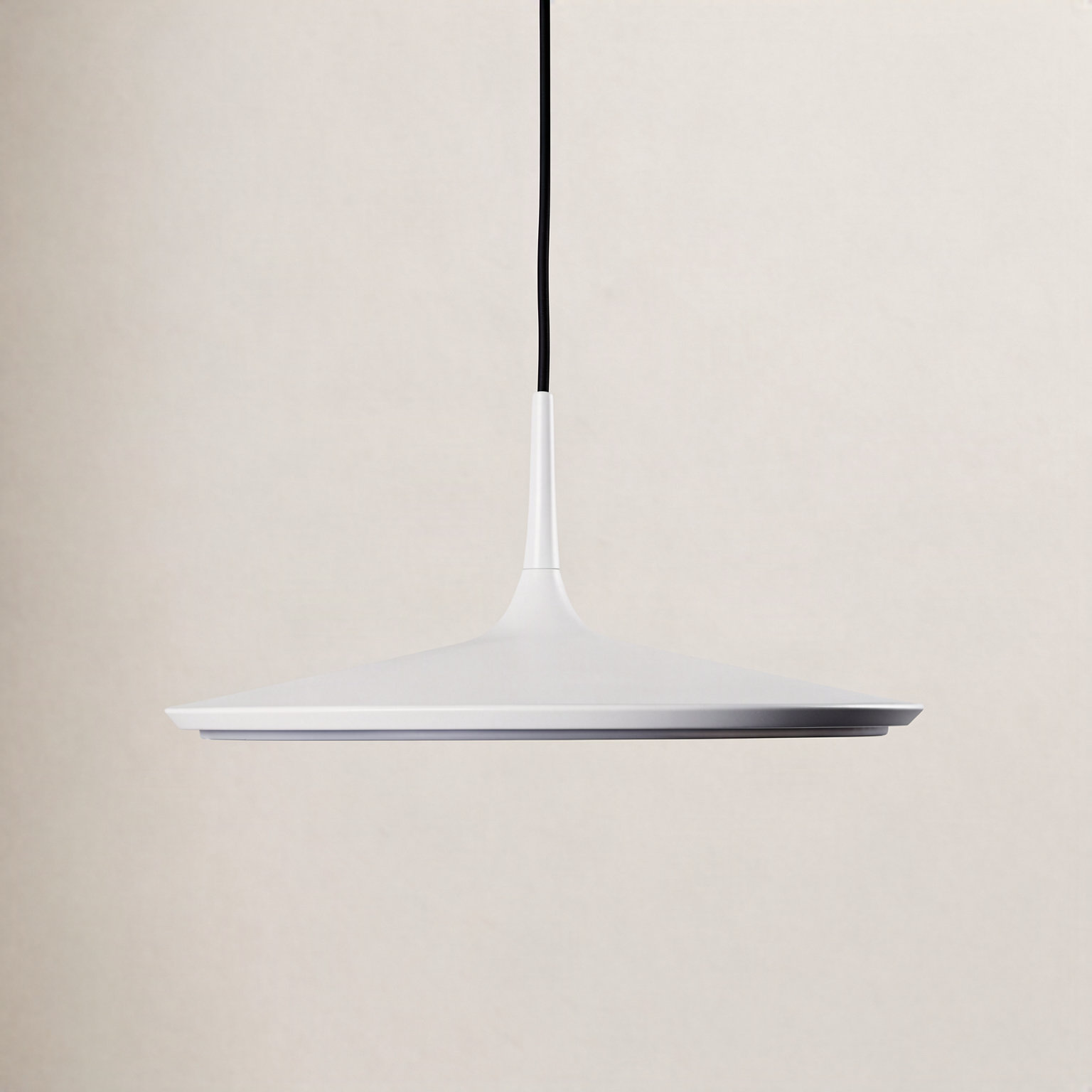 Single Light Dimmable LED Pendant, White