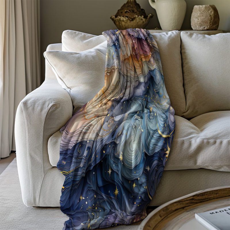 Couverture rétro Celestial Treasures, Grand lit