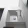 Scarabeo By Nameeks Teorema 17.3'' White Ceramic Rectangular Bathroom Sink with Overflow