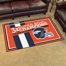 Denver Broncos NFL Vintage Roundel Rug