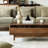 Modern rectangular solid wood coffee table-805510049