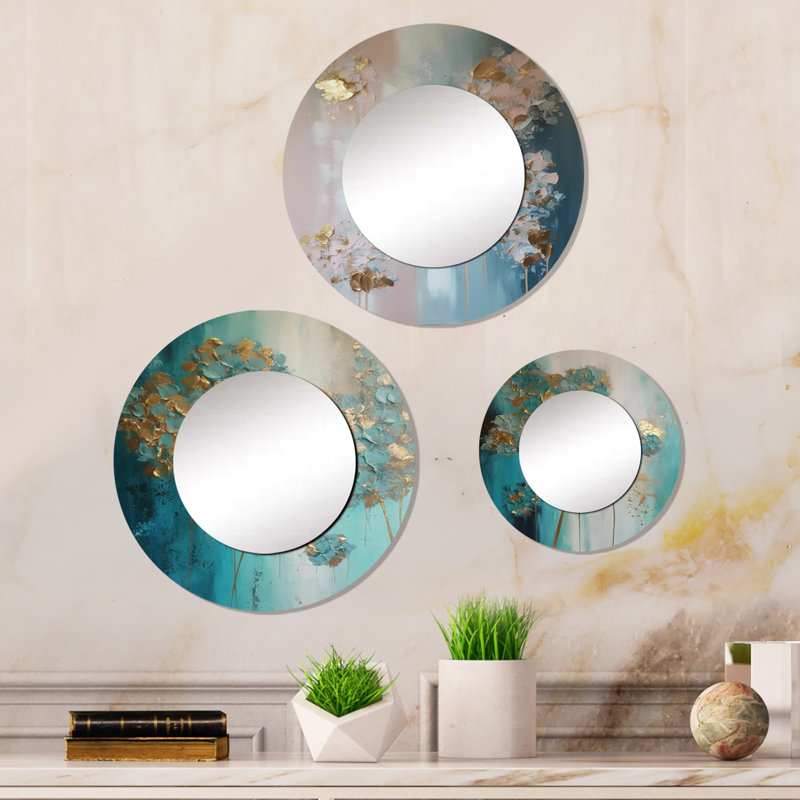 Ellouise Metal Round Mirror