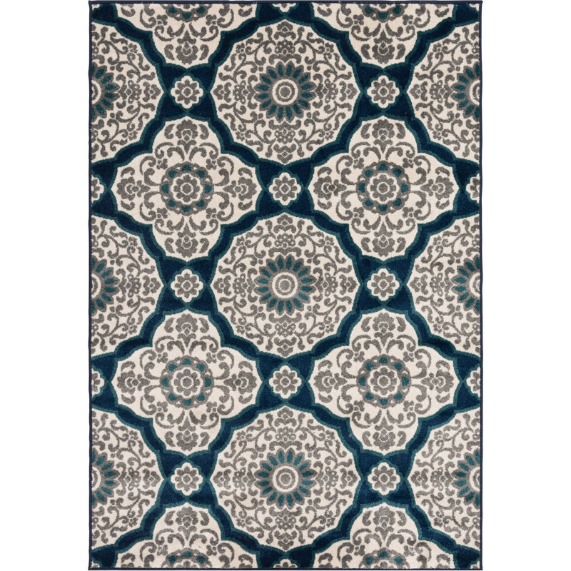 Hunley Indoor / Outdoor Rug, Rectangle 5' x 7'3"