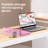 Dual Monitor Stand Riser, 3 Shelf Acrylic Monitor Stand With Adjustable Length And Angle, Computer Monitor Riser