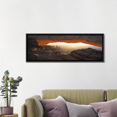 " Glowing Daytime View Through Mesa Arch, Canyonlands National Park, Utah, USA " Color Photography