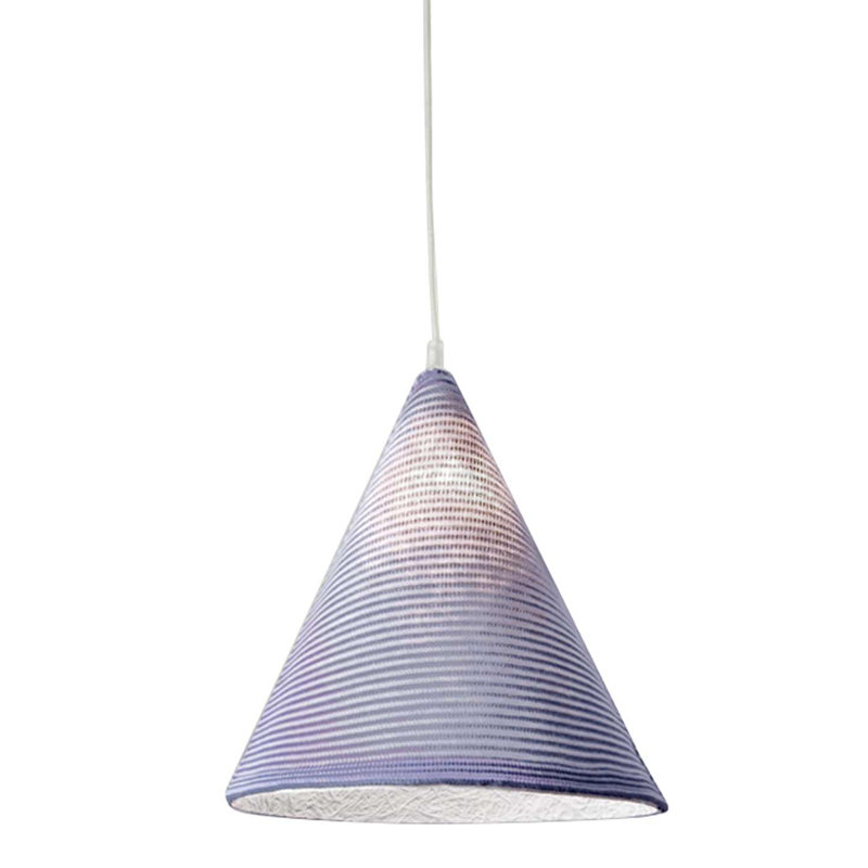Jazz 1 - Light Chrome Cone Pendant, Purple