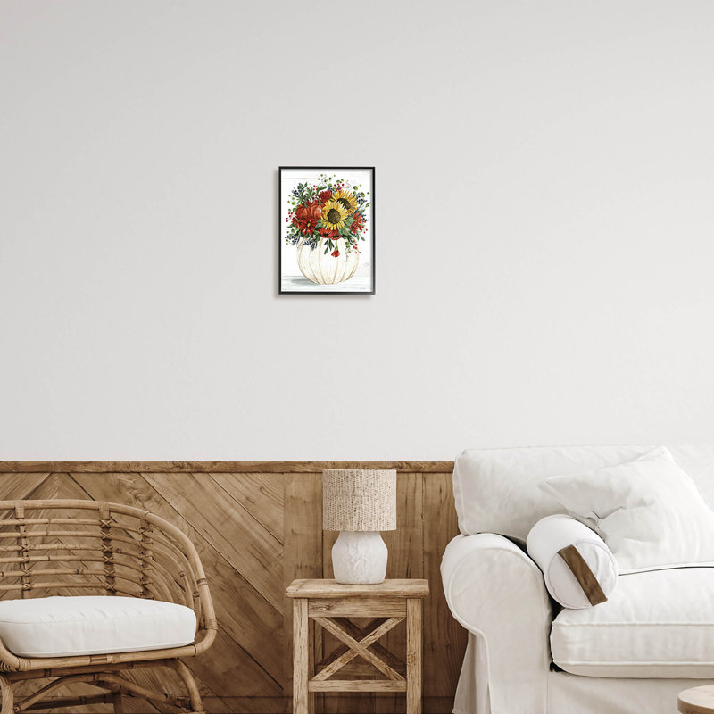 Art champêtre giclée par Cindy Jacobs, Giclée encadrée noir minuit, H 14 po x l 11 po x P 1,5 po