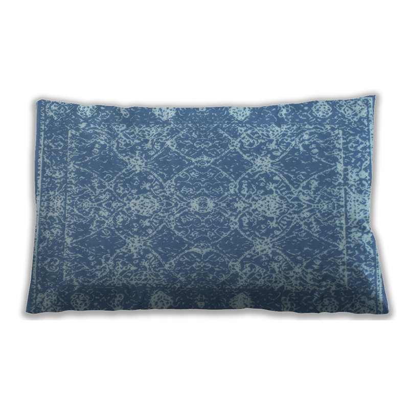 Damask Throw Pillow, Synthetic