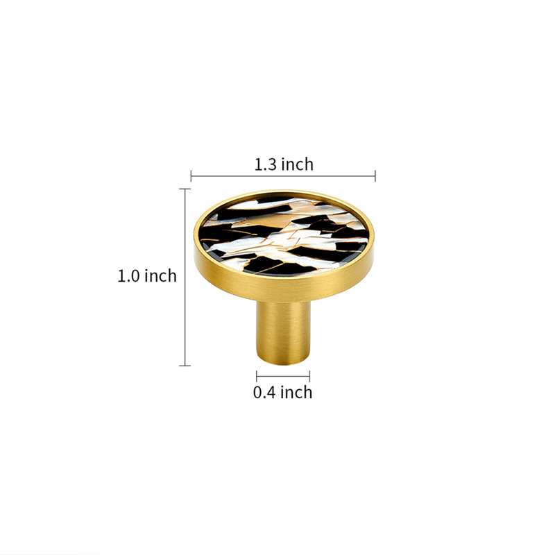 Paquet multiple de boutons de 1-5 / 16 po de diamètre, Noir / Blanc / Doré