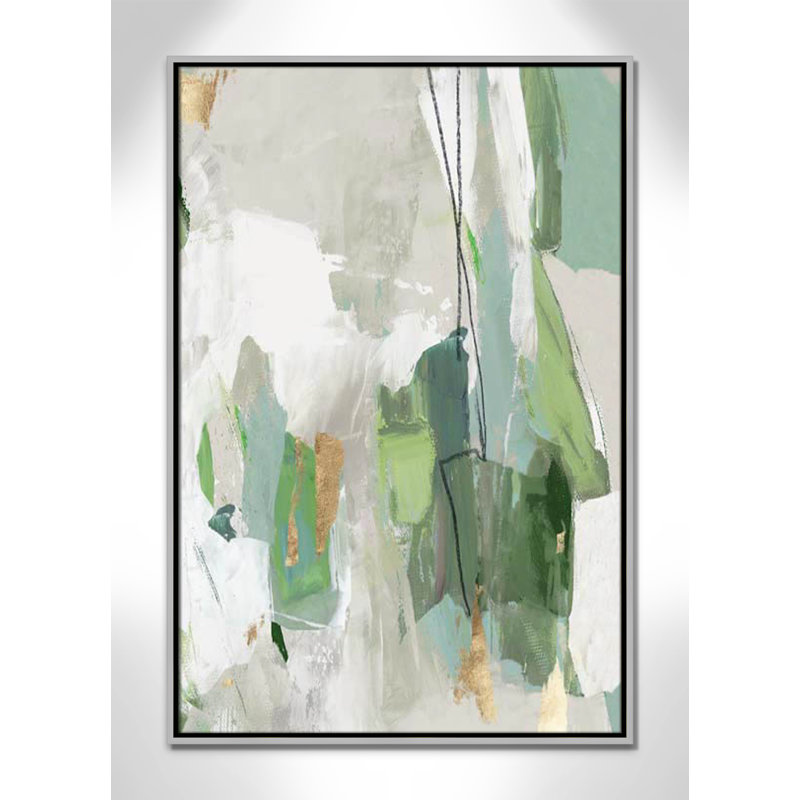 Collection Enchanted Emerald Enchanted Emerald II par Tom Reeves, Encadrement argenté, H 37,5 po x l 25,5 po x P 2 po