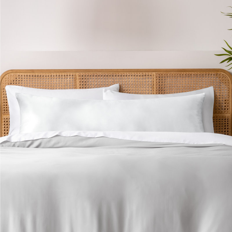 Rayon from Bamboo Body Pillowcase, White