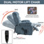 Fauteuil inclinable Lift Massage Massage double position infinie jusqu'à 350 LBS-598436279