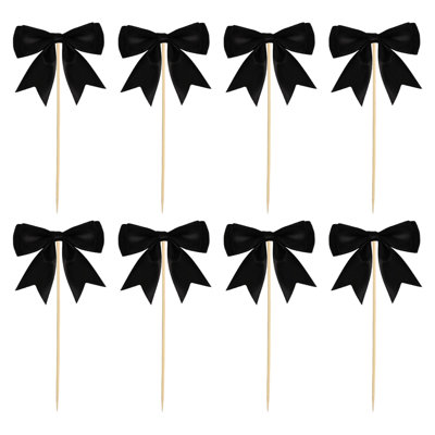 Bow Cupcake Toppers Bowknot Cake Toppers Bow Cupcake Picks Bowknot Birthday Party Decorations For Wedding Bridal Engagement