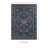 Breedlove Traditional Machine Woven Flatweave Blue and Raspberry Area Rug with Non Skid Backing-1543844823
