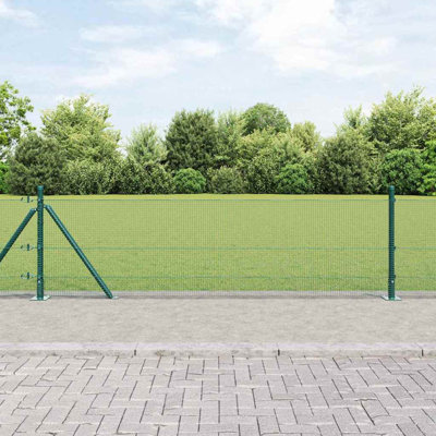 Vidaxl Fence With Posts Steel