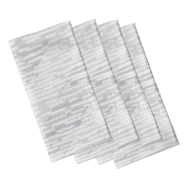 Ensemble de serviettes 4 pièces Odelina Raina, gris