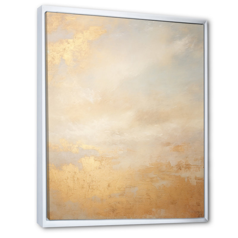 «Magic Sky Simplicity» sur toile, H 20 po x l 12 po x P 1 po, Cadre flottant blanc
